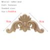 1Pc Unique Natural Floral Wood Carved Wooden Figurines Crafts Corner Appliques Frame Wall Door Furniture Woodcarving Decorative