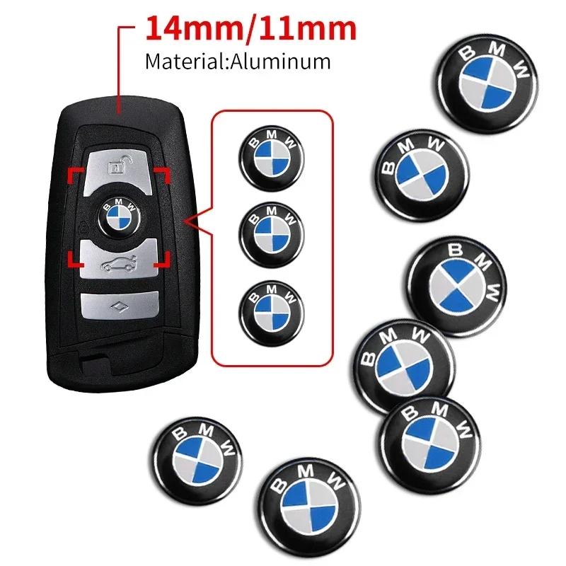 WPY5 2025 5Pcs Metal Car Key Emblem Sticker Accessories For BMW F07 F34 F10 F20 F48 F39 F30 F25 F26 F15 F16 F22 F32 E90 E92 E70 E71 E
