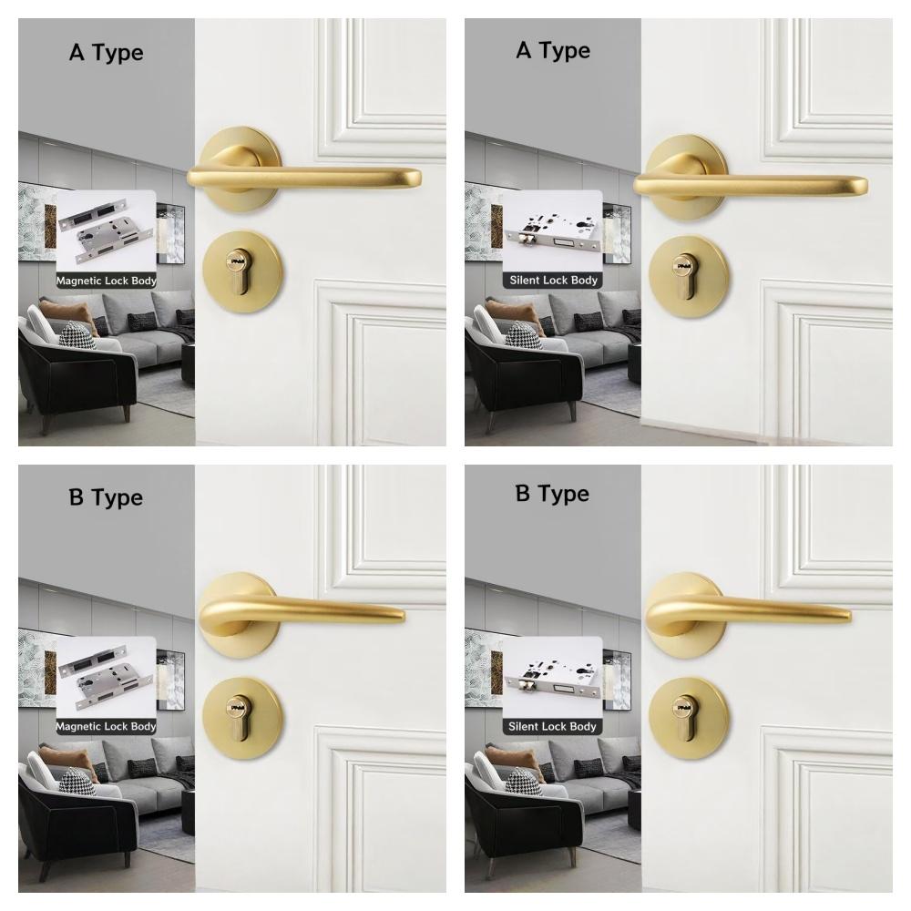 Competitive Price Privacy Door Knob Lock Easy Install  Lever Door Lock Handles Set Replacement Kit With All Screws Installation