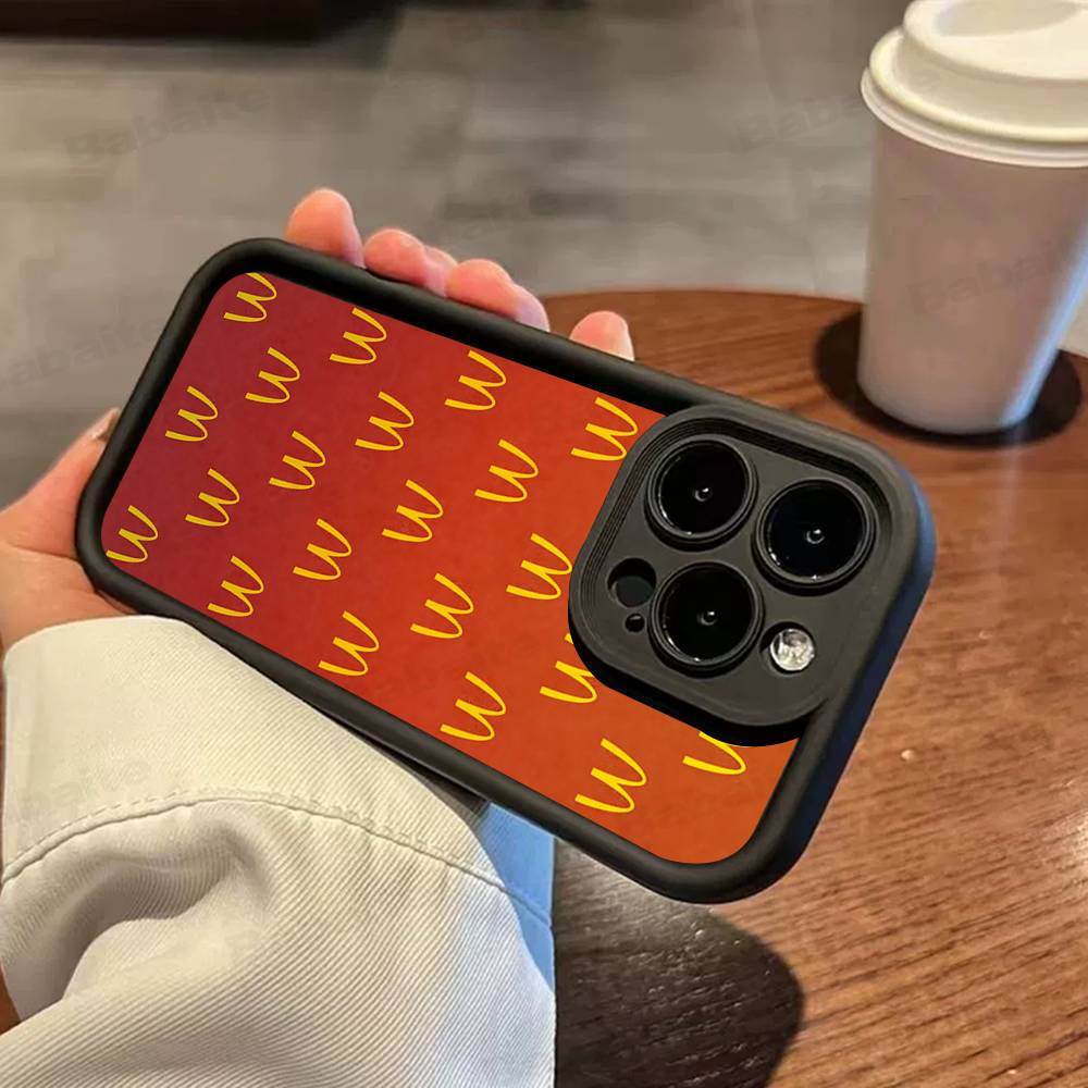 M Известный ЛОГОТИП M-McDonaldes Чехол для телефона Для IPhone 17 16 15 13 11 12 14 Pro Max Plus Силиконовая Защитная Крышка