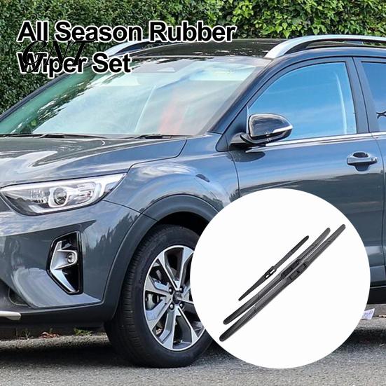 Auto Window Cleaning Accessories 3Pcs/Set Car Front Rear Wiper Blades for Kia Stonic 2016-2023, All Windshield Weather Performance Beam Blades,