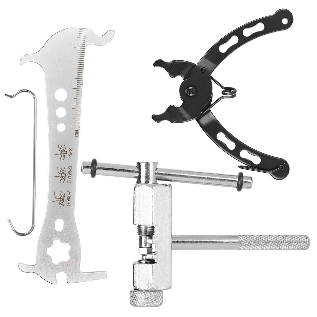 Инструмент для снятия и установки велосипедной цепи, кусачки, шаблон для проверки износа, набор инструментов для ремонта, быстросъемный для горного и шоссейного велосипеда