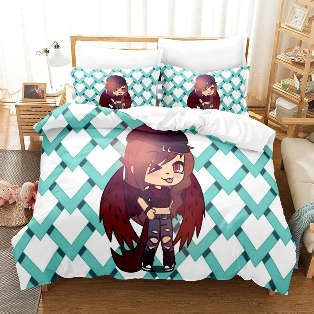 3D аниме Gacha Girl комплекты постельного белья пододеяльник с наволочкой Twin Full Queen King постельное белье постельное белье для домашнего текстиля