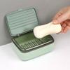 Портативная мыльница с крышкой, поддоном для слива, прочная мыльница, аксессуары для ванной комнаты