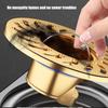 2Pcs Copper Floor Drain Bathroom Sewer Dectable Drainer Hair Catcher Washing Machine Ground Leakage Easy to Use