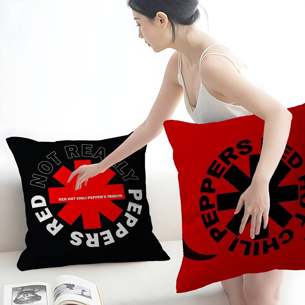 Rock Band R-Red Hot Chilis Pillow Cover Sofa Cushion Cover Home Room Decoration Children Gift