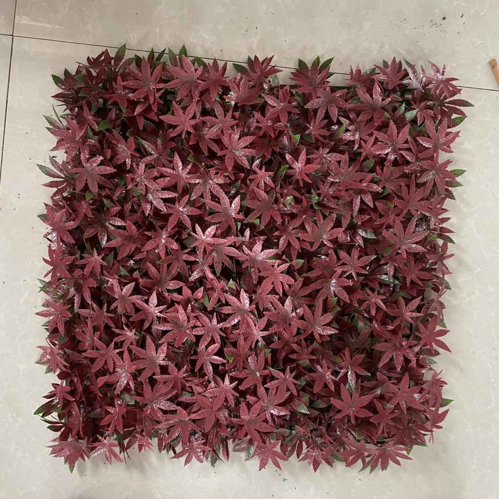 50×50cm Artificial Green Plant Wall - Plastic Vertical Garden, Fake Flower Wall, Synthetic Turf Background