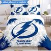 3PCS Bay Lightning Bedding Set Duvet Cover Closure Includes 1 Duvet Cover & 2 Pillowcases for All Seasons Bedroom Decor Christmas Fan gifts