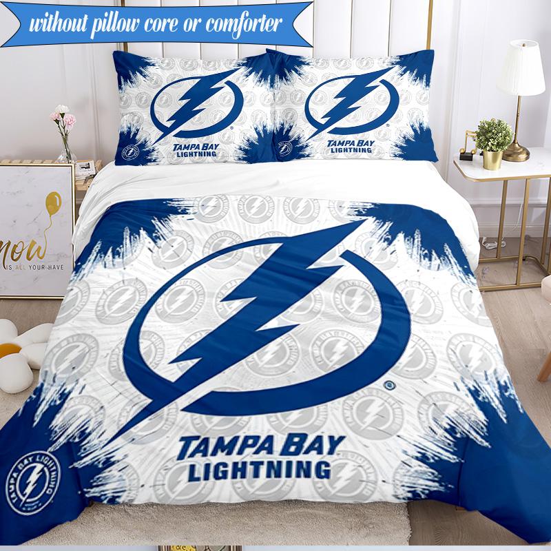 3PCS Bay Lightning Bedding Set Duvet Cover Closure Includes 1 Duvet Cover & 2 Pillowcases for All Seasons Bedroom Decor Christmas Fan gifts