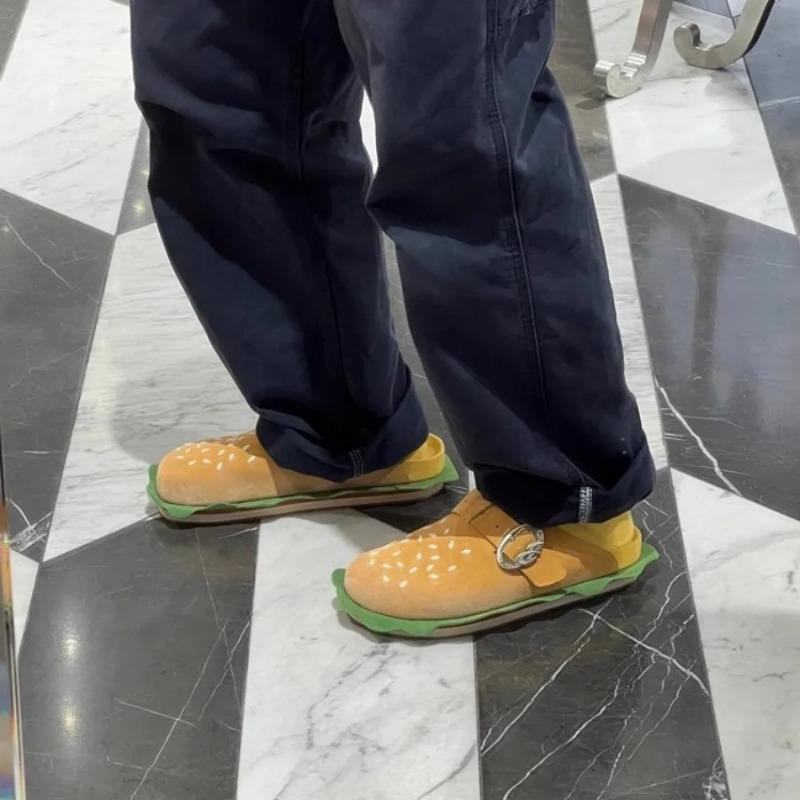 2024 Новые летние полушлепанцы Баотоу Женская обувь Модная и удобная Мягкая кожа Пряжка Плоские Женские туфли Zapatos De Mujer