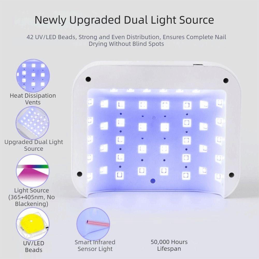 Rechargeable UV LED Nail Light Portable Cordless UV Light Nail Art Dryer UV Nail Lamp  Home Use
