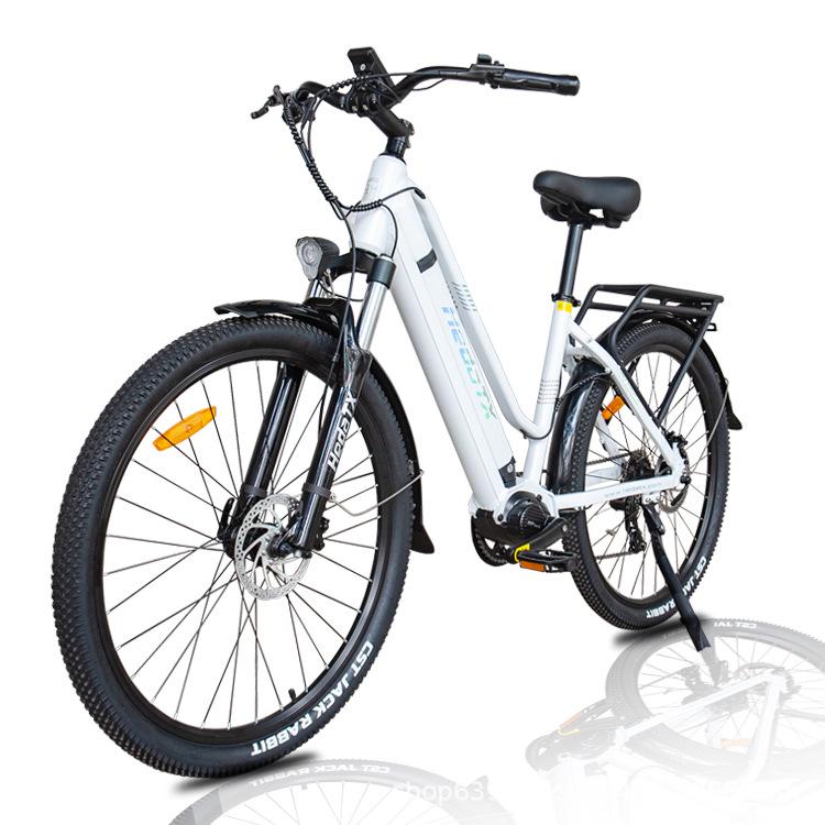 HedaTX TX520 Electric Bicycle with Removable Lithium Battery, 7-Speed Mechanical, and 5-Speed Electric Transmission