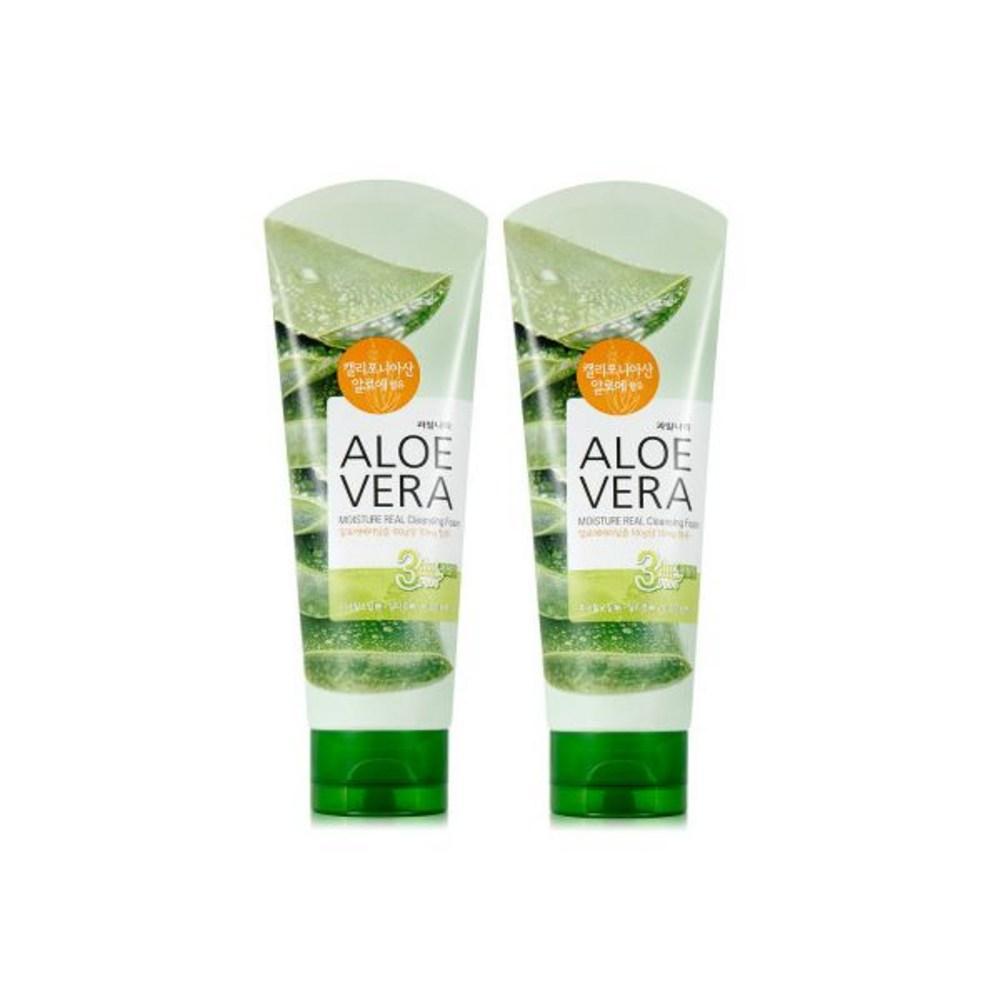 Aloe Vera 98% Moisturizing Soothing, Aloe Cleansing Foam 150ml X 2 Aloe Vera 98%