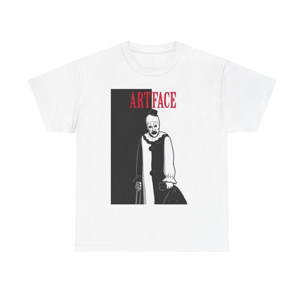 Terrifier Artface Shirt Horror Film Movie Poster Retro Unisex Heavy Cotton Tee Unisex T-Shirt
