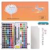 Tin Box: 100-Color Portable Watercolor Paint Set for Kids DIY Nail Art & Painting