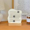 DIY Montessori Calendar Adjustable Schedule Planner Wood Perpetual Calendar  Home Office Desk