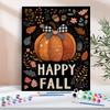 1pc Diy Paint By Numbers Kit Happy Halloween Pumpkin Halloween Gift Easy Hand Drawn Handmade Gift By Number Kits 40x50cm/16x20inch Without Frame