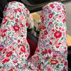 Женские пижамные штаны с цветочным принтом в европейском и американском стиле — свободные, повседневные, подходят для весны и осени, можно носить на открытом воздухе