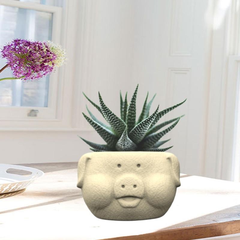 3D Silicone Mold Silicone Casting Mould Cute G Shape Silicone Craft Molds for Making Concrete Resin Flowerpot