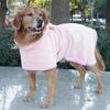 Coral Fleece Dog Absorbent Bathrobe Winter Warm Golden Retriever Large Dog Pet Clothes Belly Protection