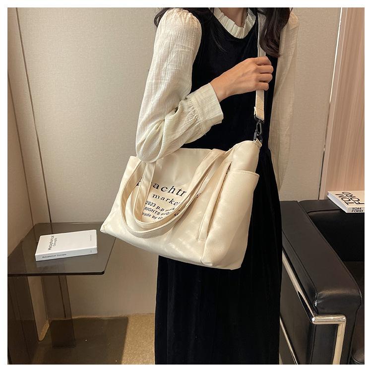 Сумка большой вместимости, женская большая сумка, портативная сумка через плечо с буквами