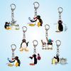 Funny Penguin Family Cartoon Acrylic Keychain - Cute Bag Charm & Couple Ornament
