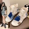 Fashion New Spring Summer Flat Heel Boots Mesh Breathable Fashion Sandals Short Boots Women's Boots Denim Sandals
