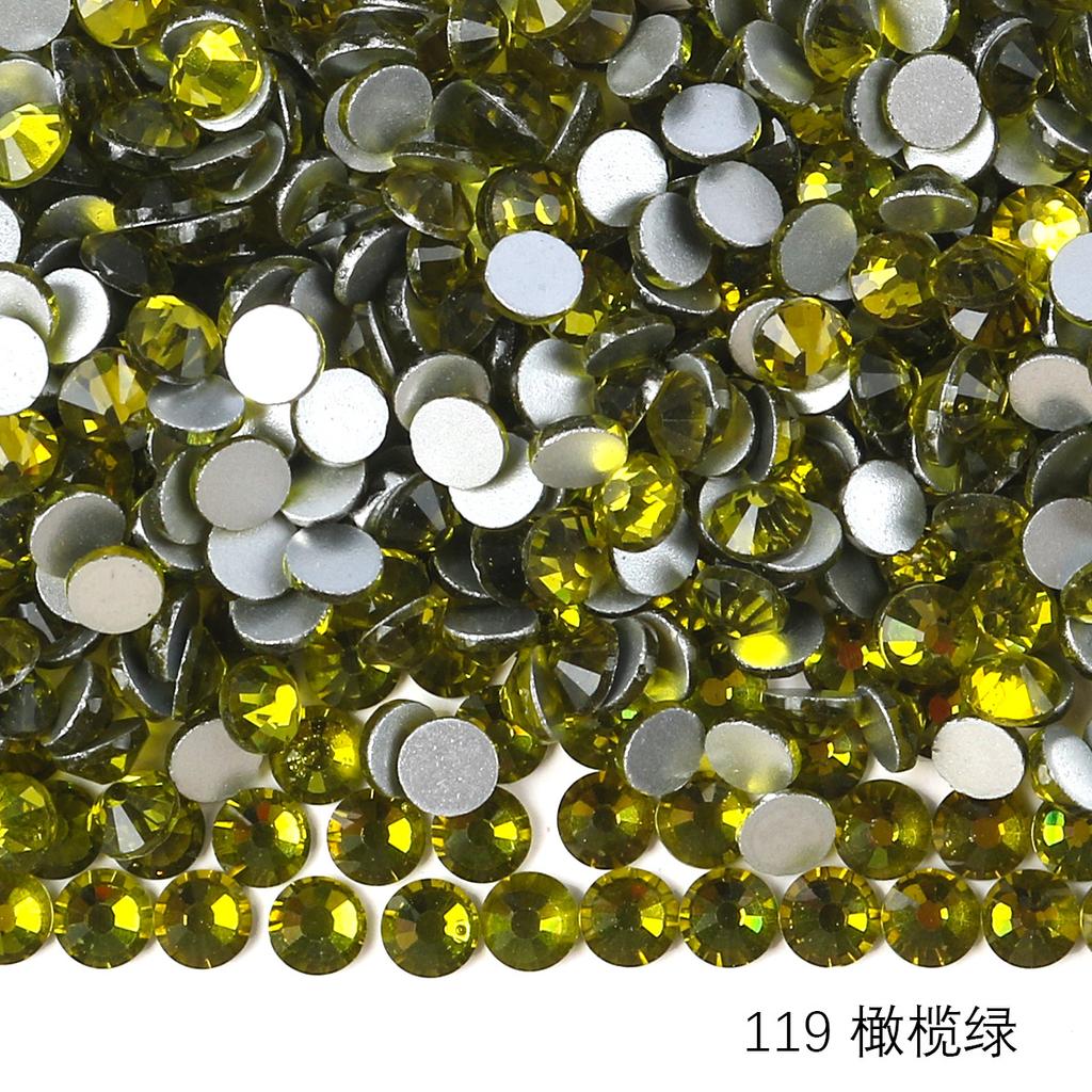 Круглый стеклянный страз DIY маникюр бриллиантовая ювелирка, наклейка-дрель для аксессуаров чехла мобильного телефона, хрустальное стекло плоское дно имитация бриллианта