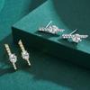 Tancise 925 Sterling Silver Zircon Earrings Drop Earrings For Women Wedding Party Gifts