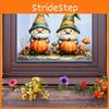 Dwarf Halloween Cartoon Pumpkin Glass Window Static Glue Free Home Sticker Decor