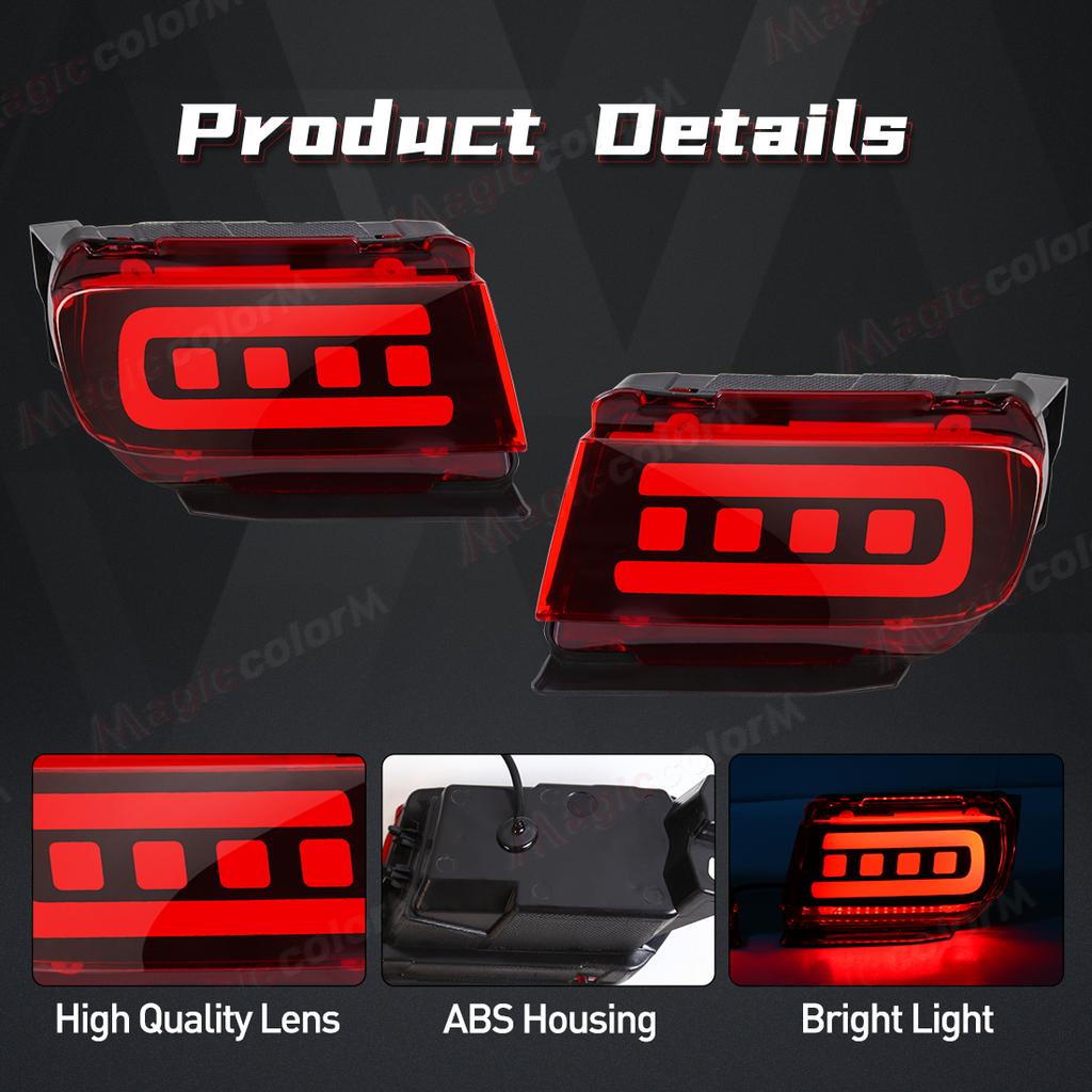 LED Rear Bumper Reflector For Toyota Land Cruiser Prado 150 LC150 FJ150 GRJ150 2010 - 2020 Running Brake Turn Signal Lamps 12V