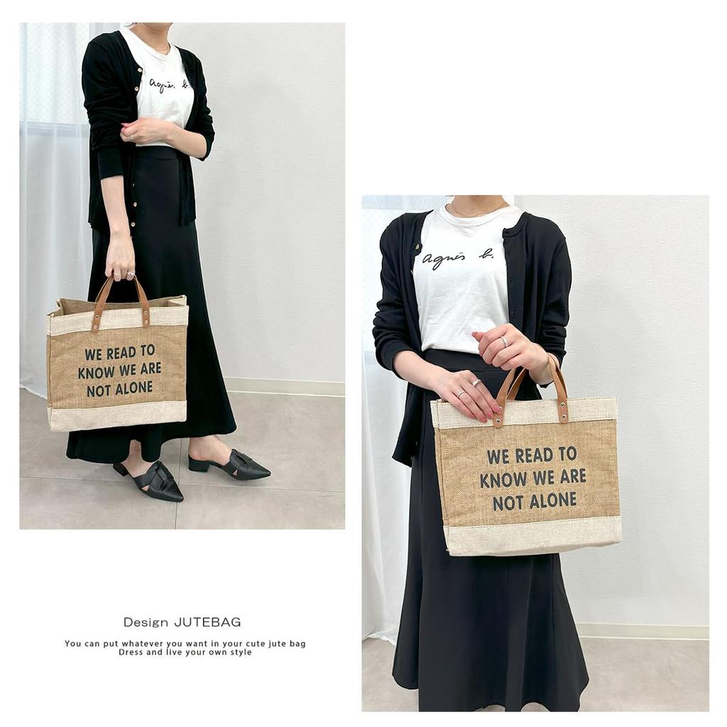 Jute Free A4 Linen Tote Jute Box [DIVA Rose] Bag, Women's Handbag, Standing, Storage, Cute, Stylish, Vertical, Horizontal, Bag, Summer, (Vertical)