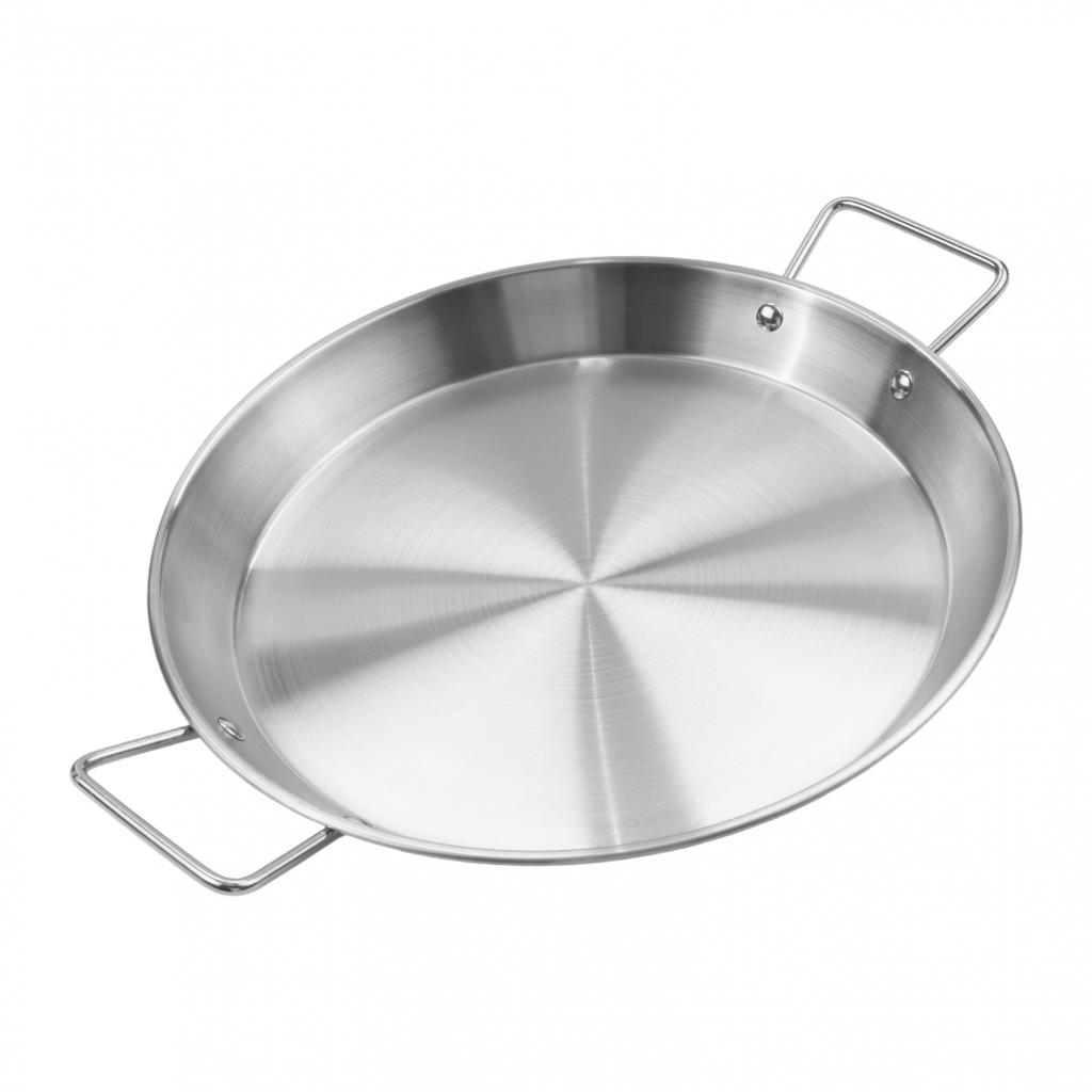 Paella Cooking Pot Stainless Steel Pot Ergonomic Handles High Temperature Safe