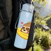 1PC Sloth On Banana Fruit Cartoon Print 750ml Color Plastic Sports Water Bottle Leakproof Flip Straw Lid Suitable for Sports Office Home Use