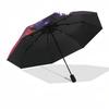 1pc Outdoor Umbrella with Demon Slayer Design - Automatic Opening/Closing, Portable 3-Fold Design, 8-Bone Iron Frame - Perfect Gift for Fans, Tra