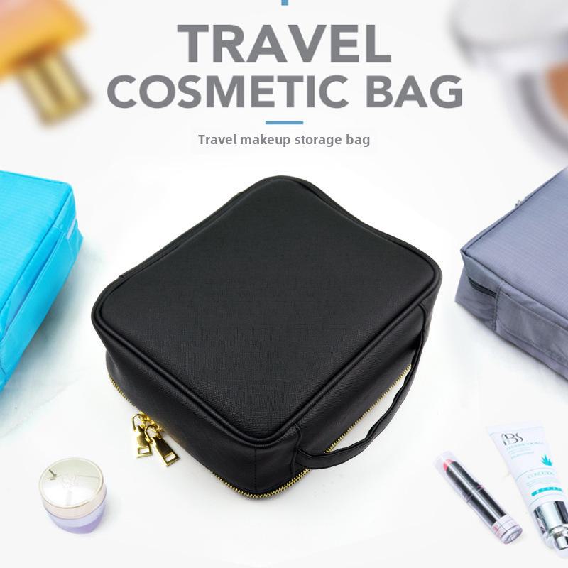 Портативная косметичка большой емкости из искусственной кожи