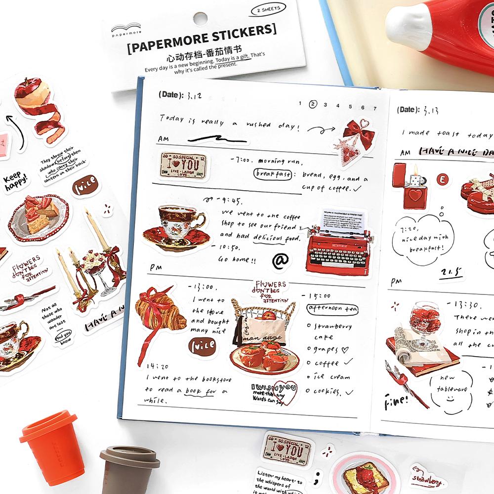 TIANZI Cute Japanese Life Items Stickers Travel Diary DIY Scrapbook Diary Album Magazine Material Stickers Korean Stationery