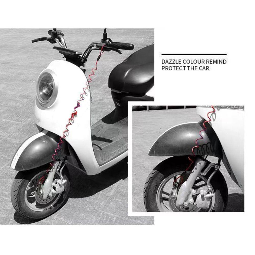 Waterproof Lock Anti-Theft Rope PVC+Steel Wire Disc Lock Spring Cable Vehicle