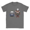 Мужская футболка Undertale Sans и Papyrus Игра Одежда из чистого хлопка Повседневная футболка с коротким рукавом и круглым вырезом Футболка больших размеров