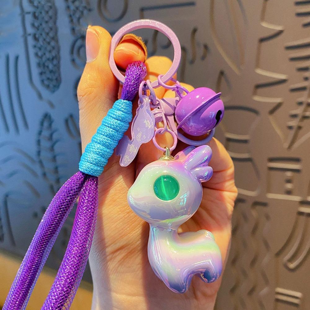 Брелок в виде оленя из мультфильма «Пятнистый олень», кукла, сумка, кулон, модный брелок для автомобиля, школьный портфель