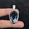 Faceted Black Rutile Pendant Natural Gemstone Pendant Amazing Jewelry 925 Sterling Silver Pendant Handmade Birthstone Pendant Gifts for Wife