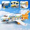 678PCS International Airport Building Blocks Passenger Aircraft Console Terminal Plane Model Brick Kids Educational DIY Toy Gift