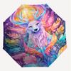 1PC Deer Fantasy Automatic Open/Close Umbrella Compact Folding Umbrella with 8-Rib Shaft lightweight esign, Highquality Fabric1199A