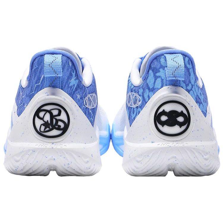 Баскетбольные кроссовки Li Ning Bipolar X Stagroup X Flash 10 Oso Fabric TPU Sky Support Durable Mid-Top для мужчин, белые, синие, ABAT085-17