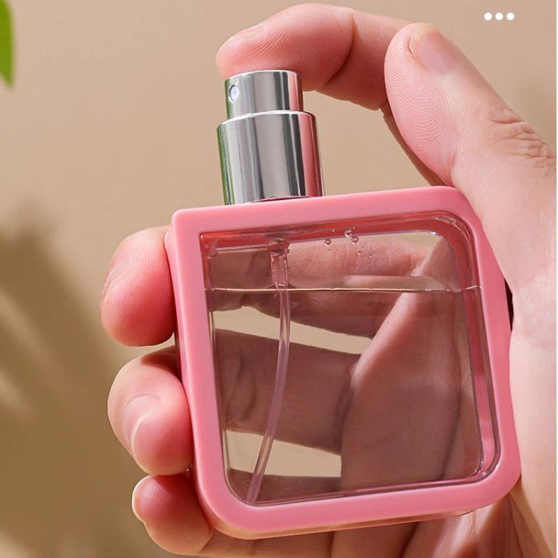 40ml 4-Color Travel Spray Bottles - Refillable Plastic Perfume Atomizer & Alcohol Disinfectant Sprayer Set with Press Pump for Toiletries