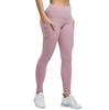 Женские леггинсы с карманами для тренировок, эластичные узкие брюки с высокой талией, брюки для фитнеса, бега, йоги