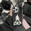 Чехол для телефона Player R-Ronaldo C-CR7 для iPhone 17,16,15,14,13,12,Pro MAX Черный Матовый Ударопрочный Чехол