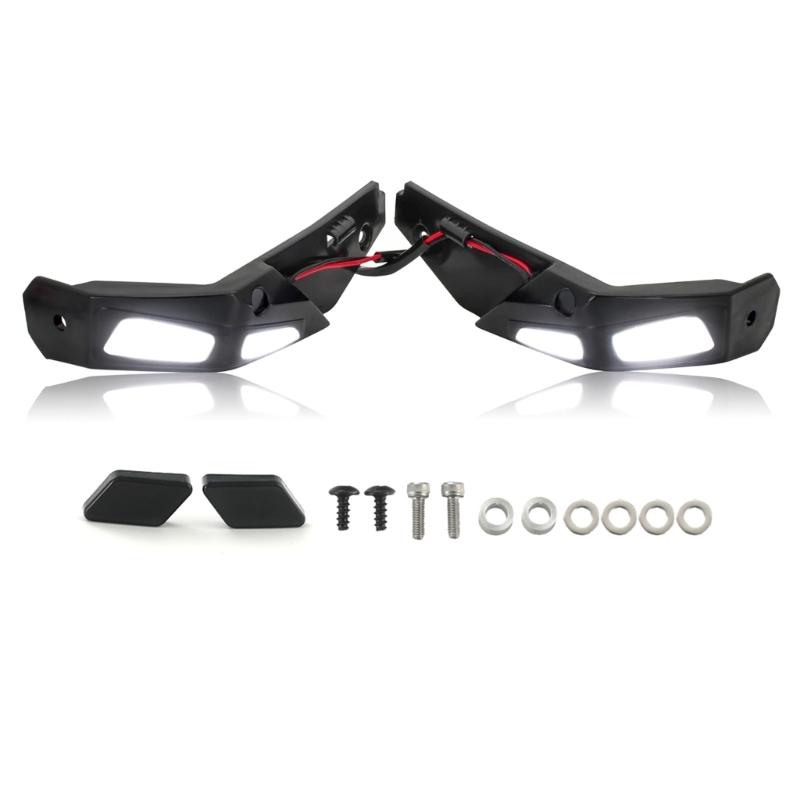 1 Pair Handguards with LED Lights for Can Am Ryker 600 900 Sport & Rally Edition Hand Guards Protector Kit & LED Lamp