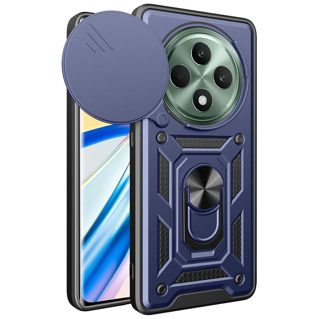 Бронированный чехол для OPPO Reno 12F 12FS G Reno12 F FS G Чехол Защита объектива С кольцом Магнитный держатель Coque Fundas