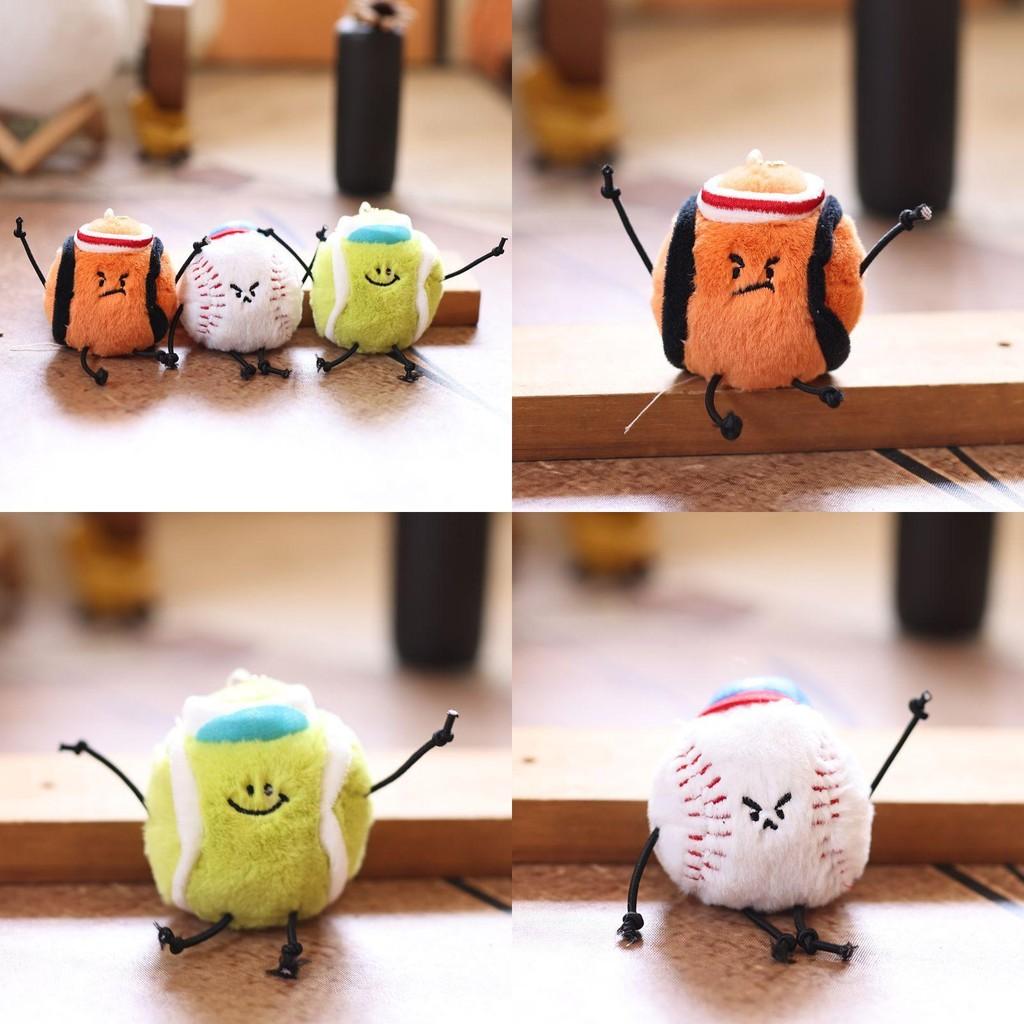 Плюшевый брелок для ключей в виде баскетбольного мяча с мягким коротким ворсом для спортивных фанатов и рюкзаков